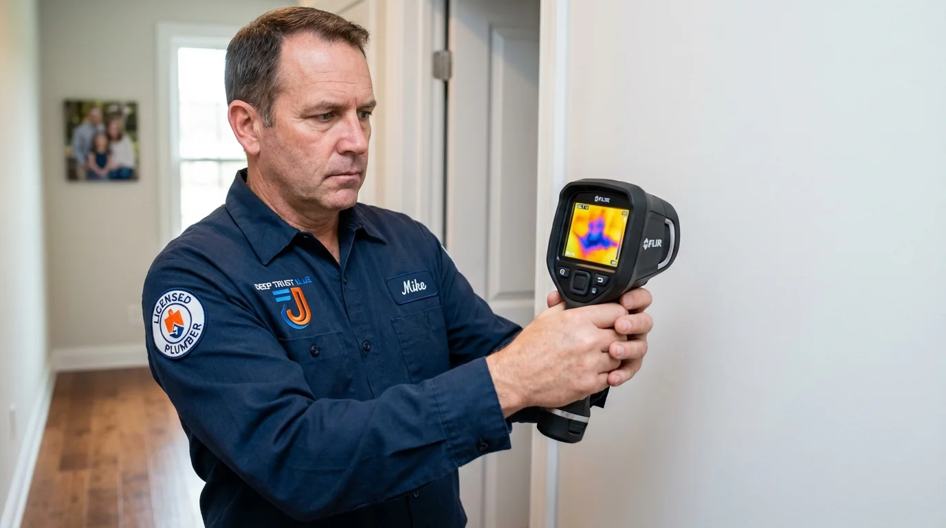 Thermal imaging leak detection by Johns Plumbing LLC in King City